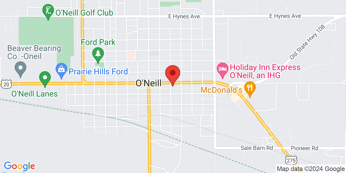 Map of O'Neill Public Library
